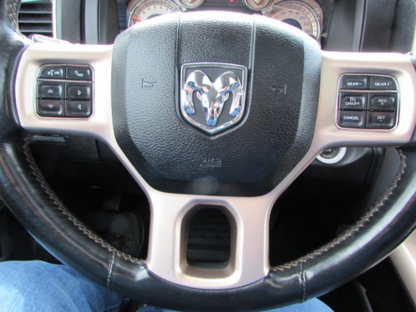 2013 Western Brown /Cattle Tan Leather RAM 1500 Laramie Longhorn (1C6RR7PT9DS) with an 5.7 Hemi V8 engine engine, 8 speed automatic transmission, located at 4562 State Avenue, Billings, MT, 59101, (406) 896-9833, 45.769516, -108.526772 - 2013 RAM 1500 Laramie Longhorn Edition Crew Cab SWB 4WD - Extremely clean! 5.7L V8 OHV 16V Engine - 8 speed automatic transmission - 4WD - 163,381 miles - local trade in - extremely clean Longhorn Edition - climate control - air conditioning - tilt wheel - cruise control - Alpine touchscreen audio - Photo#24